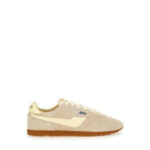 AUTRY Medalist Low-Top Suede and Leather Sneakers Men Beige